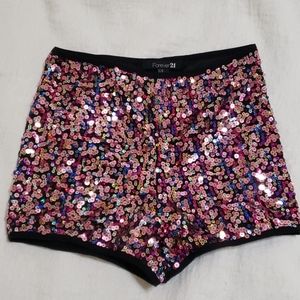 Forever 21 High Waist Disco Shorts